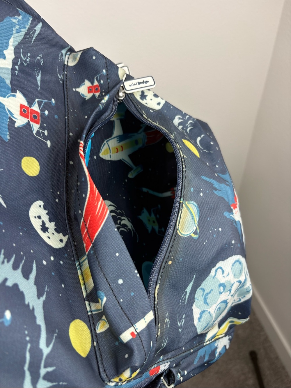 Mini Boden Outer Space & Rockets Waterproof Backpack - Picture 12 of 16